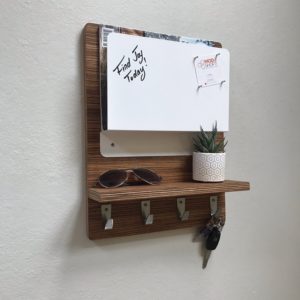 Zebrawood Entryway Organizer